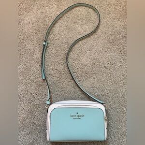 kate spade Aqua and White Crossbody Bag